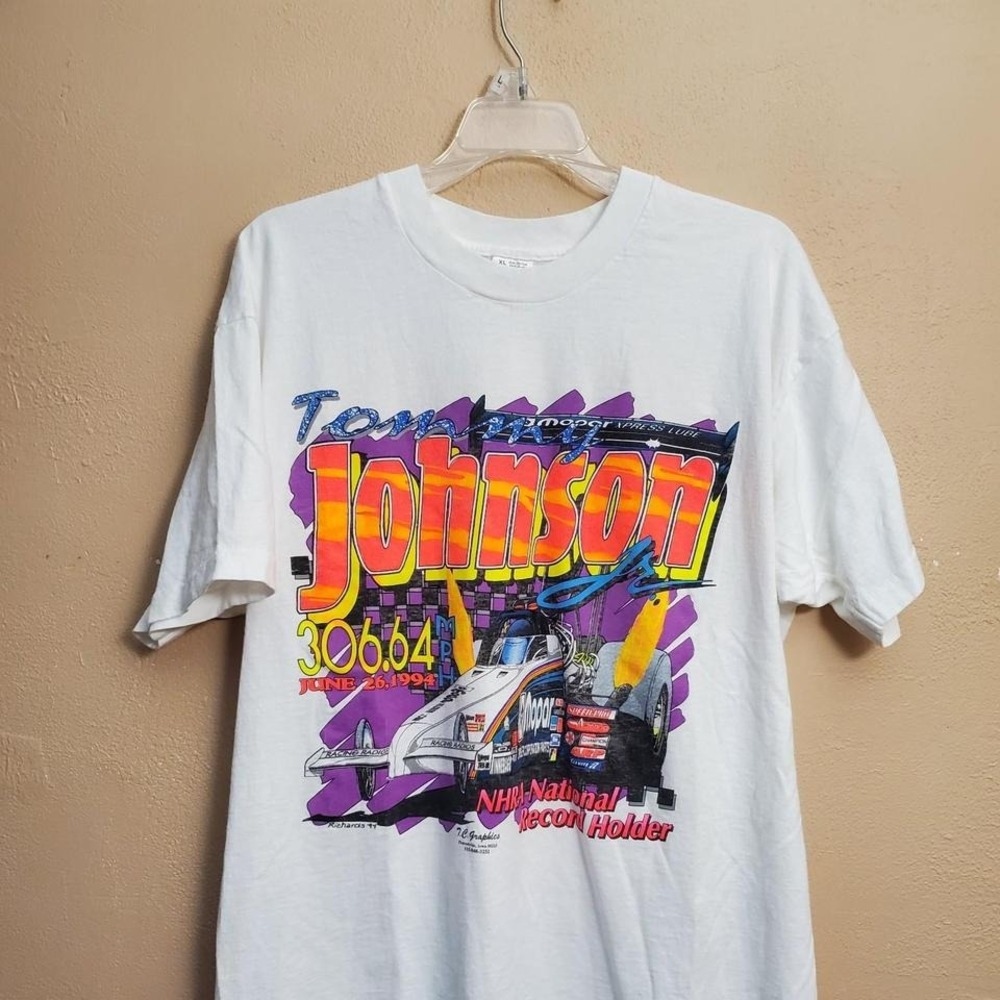 1994 Tom Johnson drag racing shirt